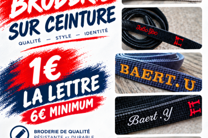 Broderie sur ceinture