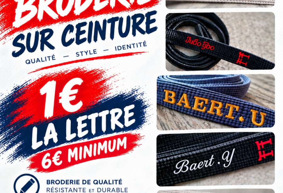 Broderie sur ceinture
